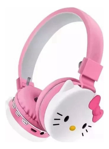 Audífonos Inalambricos Hello Kitty Rosas De Diadema Ah-806d