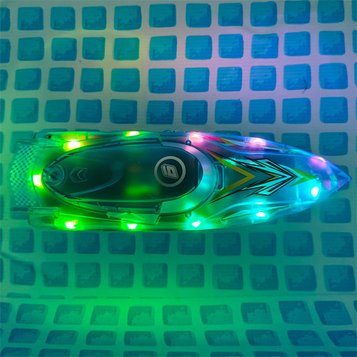 Lancha Rc Pro Rápido Con Luces Led De 7 Colores 15 Km/h