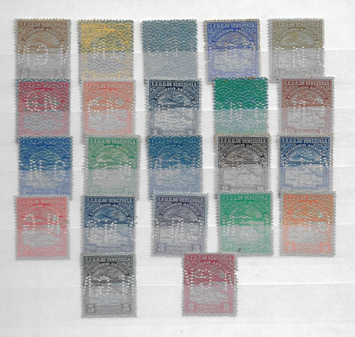 Imagen 1 de 1 de Estampillas De Venezuela ,, 1932-35 Perfin Gn Falt Dos Valor