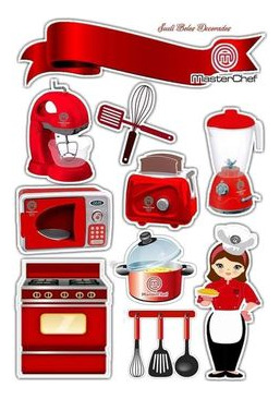 Toppers De Torta De Cocina