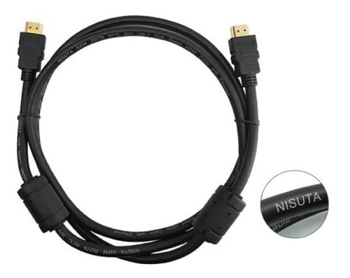 Cable Hdmi Nisuta 1m Dorado V2.0 Filtro 2160p 4k Ns-cahdmi1