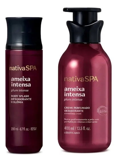 Combo Nativa Spa Ameixa Intensa: Body Splash Desodorante Col