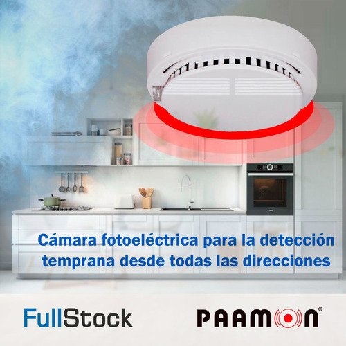 Paamon Detector De Humo Autonomo Inalambrico 81mts Pam-smk2