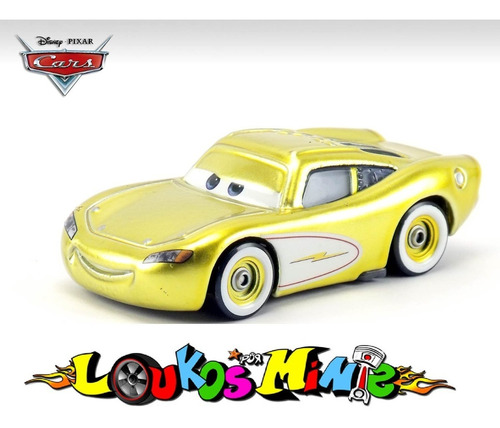 Disney Cars Gold Cruisin Lightning Mcqueen Original Loose