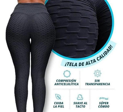 10 Leggins Anticelulitis Licra Deportivo Pushup Levanta Pomp