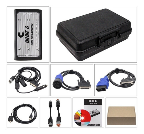 Escaner Cummins Inline 6 Data Link Adapter Con Cables Y Caja