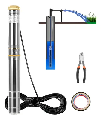 Bomba Submersa Palito Clickonfast 1/2 HP para Poço com Vazão de 100 L/Min