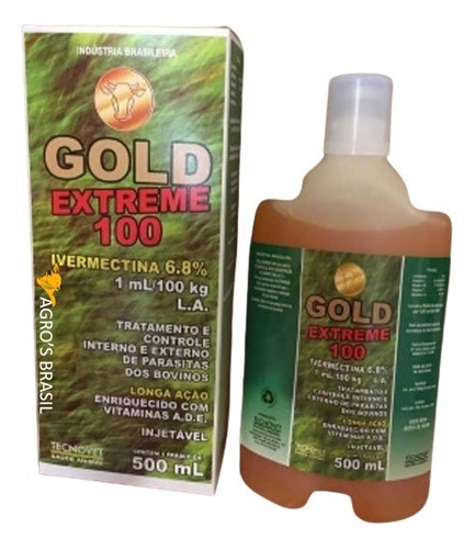 Promo* 3 Frascos Gold Extreme 6.8% Iverme C T 500ml Original