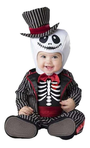 Disfraz De Calavera Elgante Para Bebes Carnavalito