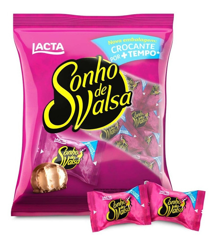 Bombom Cremoso Sonho De Valsa Pacote 1kg 50 Unidades Lacta