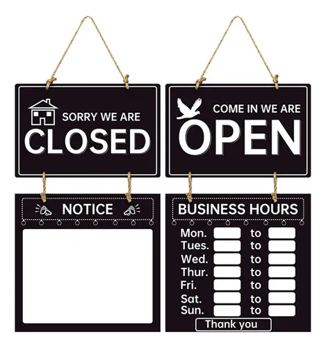 Signo De Horario De La Tienda Señal De Hora De Apertura De D