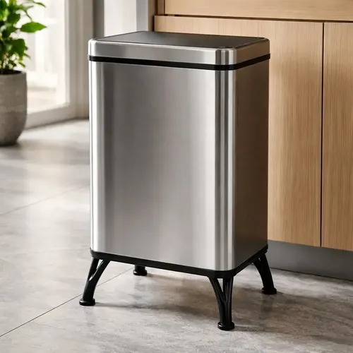 Lixeira Inox Com Sensor Inteligente 30l Automática Premium Pratea...