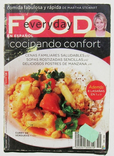 Martha Stewart Everyday Food Recetario, Libro Revista 2011