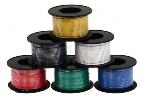 Rollo Cable Awg 26 Calibre 21m Jumper Para Arduino
