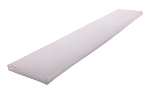 Canaleta Lente Perfil Acrílico Difusor P Led 20mm Branco 2mt