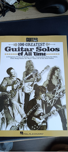 Libro Los 100 Mejores Solos De Guitarra De Todos Los Tiempos