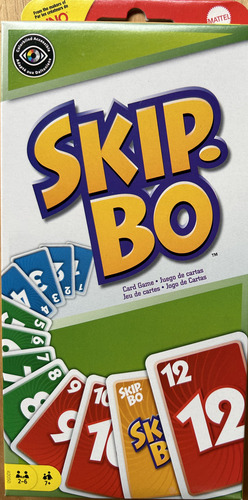 Juego De Cartas Skip Bo Juego De Mesa Uno Mattel