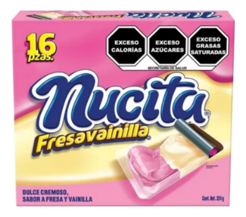 Chocolate Nucita Fresa Vainilla 16 Piezas