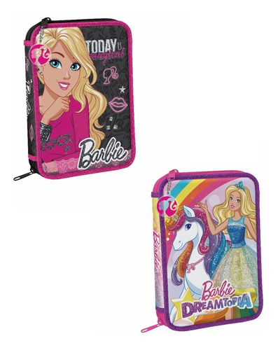 Cartuchera Barbie 2 Pisos Canopla 6102 Escolar Maple Envio