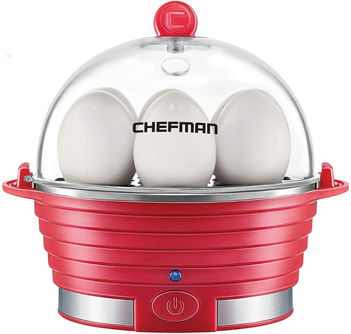 Chefman Rj24-v2 Red Hervidor Eléctrico Huevos Desayuno