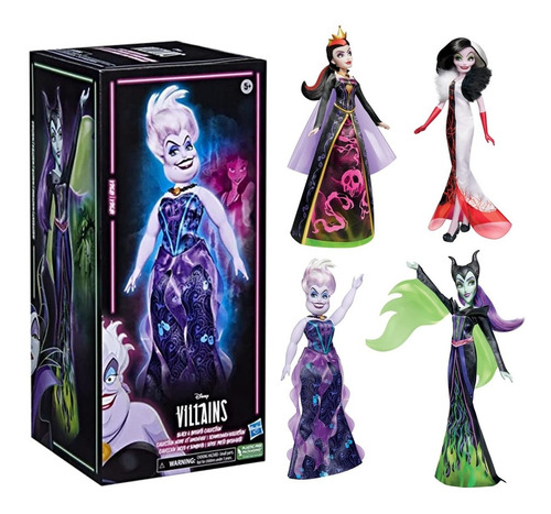 Paquete De 4 Figuras Hasbro Disney Villains 12 Pulgadas 