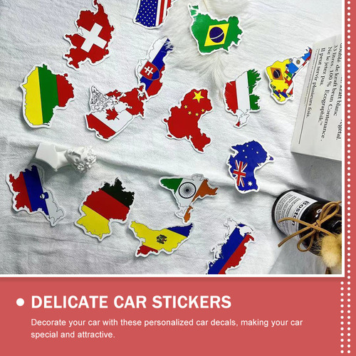 Pegatinas De País, Pegatinas Con Banderas, Apliques, 100 Uni