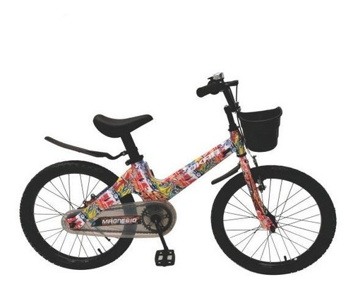 Bicicleta Infantil Okan Magnesio Unisex Rodado 20 C/canasto