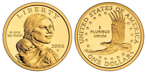 Original Golden Dolar, Moneda Conocida Dolar D Oro Sacagawea