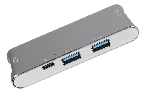 Adaptador Multipuerto Usb C Hub 6 En 2, Enchufe De Aleación