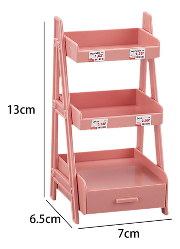 Soporte De Planta En Miniatura A Escala 1:12, Rosa