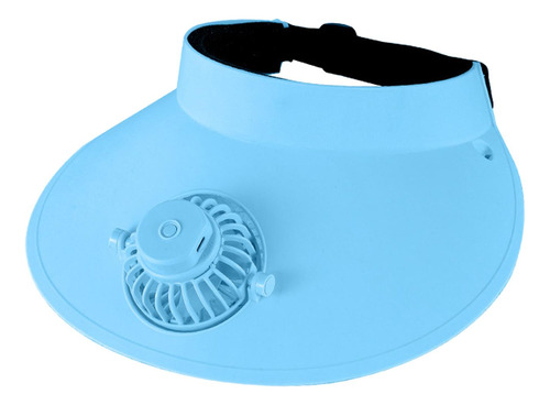 Gorra Refrescante Para Ventilador De Aire, Sombrero De Azul