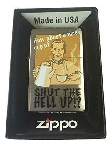 Zippo Personalizado Ligero - Taza De  Shut Para Arriba !?  C