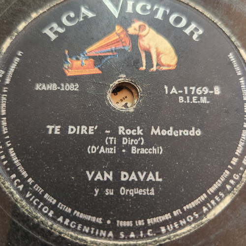 Pasta Van Daval Y Su Orquesta Rca Victor C601