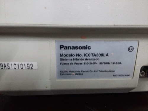 Conmutador Panasonic Kx-ta308la