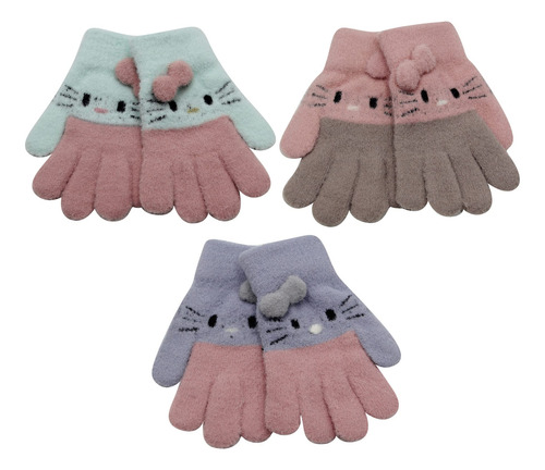 Rarityus Guantes De Invierno Unisex De 3 Pares De Guantes De