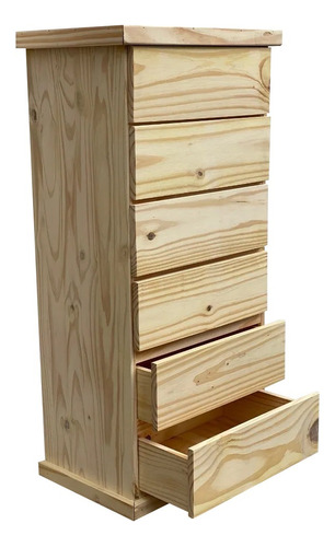 Chifonier Cajonera 6 Cajones  Madera Pino Macizo Barata