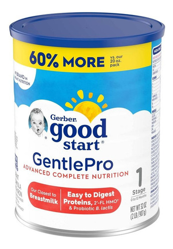 Fórmula En Polvo 0-12 Mes-gerber Good Start Gentlepro 907g