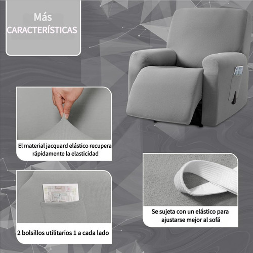 Funda Elástica Para Silla Reclinable De 4 Piezas