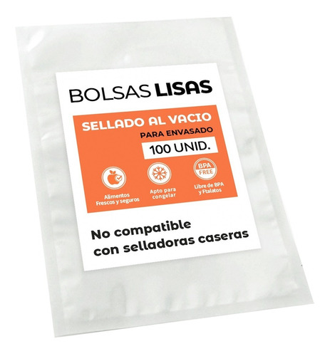 100 Bolsas Sellado Al Vacio Lisas 30x40 Cm De 90 Micras