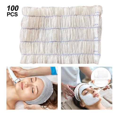 100x Cintas For La Cabeza Desechables For Spa, Banda Para