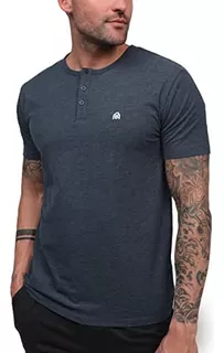 Into The Am Premium Henley Camisas Para Hombre - Camiseta Ca