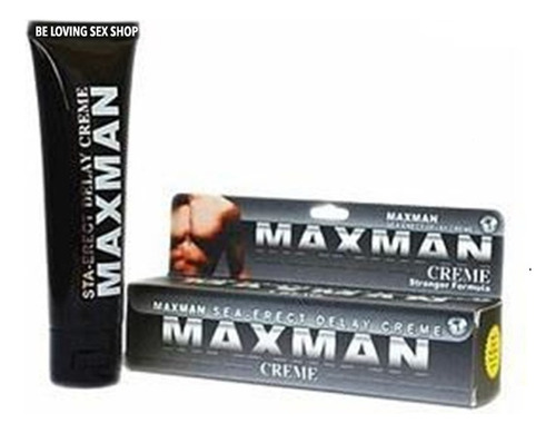 Max Man Crema Lubricant Retardante Desensibilizan Benzocaine Sabor Negro