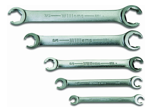 Williams Ws-14 5 Piezas Doble Cabeza Flare Tuerca Llave Set