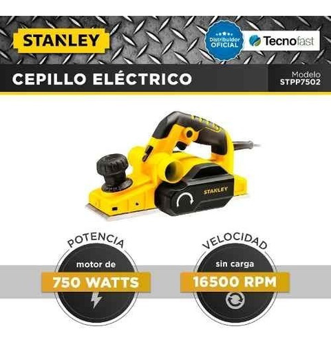 Cepillo Electrico Rebajador Stanley 12 Posiciones Stpp7502