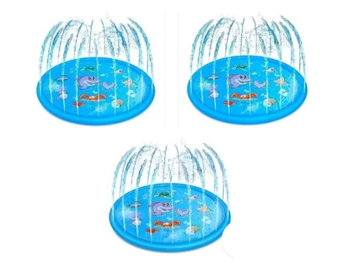 Pack X 3 Alfombras Juego Splash Pad Piscinas De Suelo