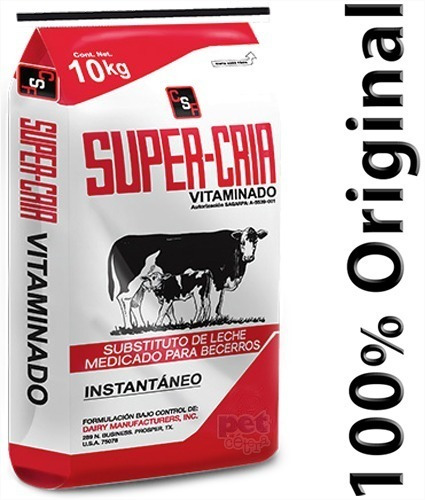 Sustituto De Leche Para Becerro | Vitaminado | Polvo | 10 Kg