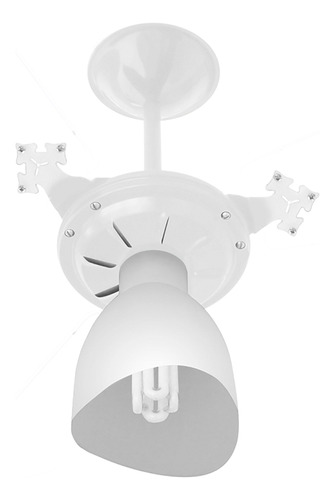 Ventilador De Teto Venti-delta New Cristal Light Branca Com 3 Pás Cor  Transparente De  San, 100 cm De Diâmetro 60hz 110 v