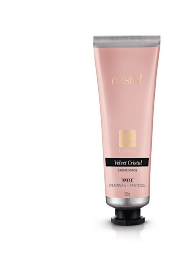 Creme Desodorante Hidratante Para Maos Velvet Cristal Fps 15
