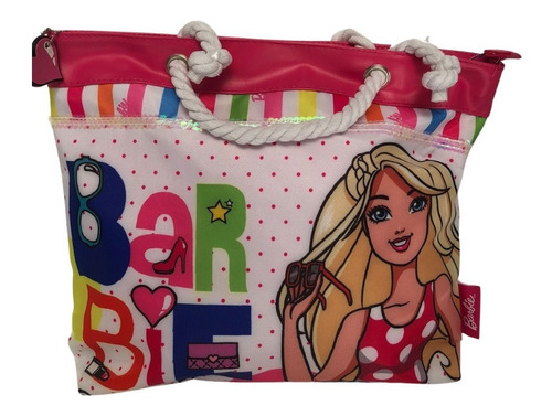 Bolso Cartera Infantil Playero  Barbie Original