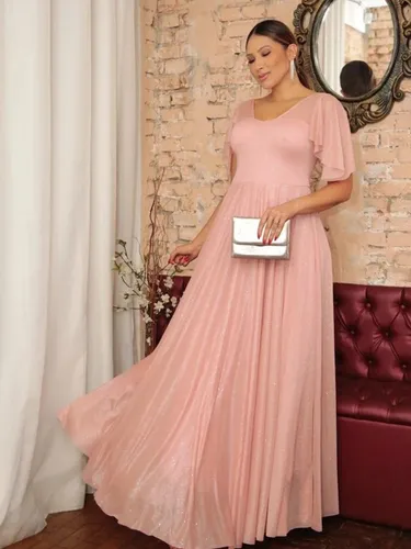 Vestido rose cheap mae do noivo